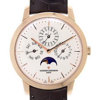 Patrimony Perpetual Calendar Pink Gold Men's Watch 43175000R-9687