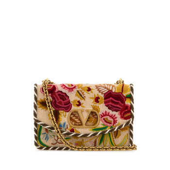 Garavani Embroidered Fabric Vain Shoulder Bag 7W2B0R16NUWB9F