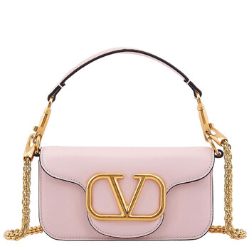 Valentino Garavani Rose Quartz Calfskin Loco Small Shoulder Valentino Garavani Rose Quartz Calfskin Loco Small Shoulder