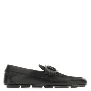Men\'s Valentino Black Leather Slip-On Loafers Men main image 4