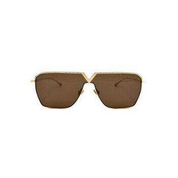 NEW VALENTINO SUNGLASSES UNISEX GOLD V-GOLDSHIELD VLS-137B EYEWEAR VALENTINO Valentino VLS-137B Sunglasses GLD Light Gold - eye-oo.com main image 4