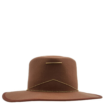 NEW VAN PALMA women\'s angele hat in chocolate VAN PALMA HATS – MAAC London main image 3