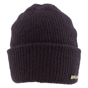 Gaston Wool Beanie W / 14K-Gold Plated Brass Logo