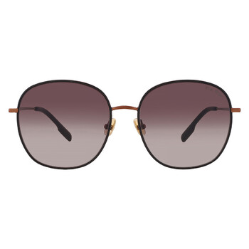 Brown Gradient Round Unisex Sunglasses VVBM09 BR 58 Brown Gradient Round Unisex Sunglasses VVBM09 BR 58