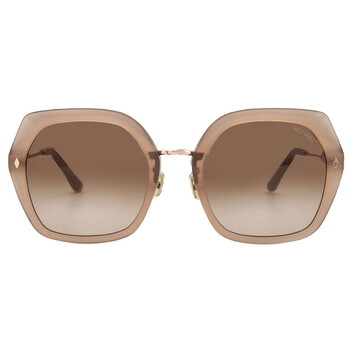 Tom Ford Women\'s Brown Gradient Oval Oversized Sunglasses Tom Ford Brown Gradient Oval Ladies Sunglasses FT1055-K 72F  main image 4