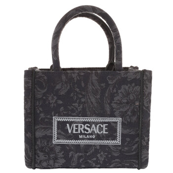 Versace Black Repeat Hobo Bag 1007679-1A05878-1B00P