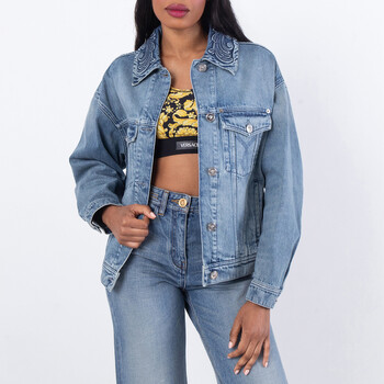 Barocco Denim Trucker Jacket 1019590-1A14195-MEDIUM BLUE