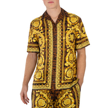 Versace Barocco Silk Print Shirt, Brand Size 46 (US Size 36