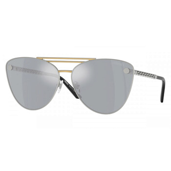 Blue Mirror Silver Cat Eye Ladies Sunglasses VE2267 15141U 64