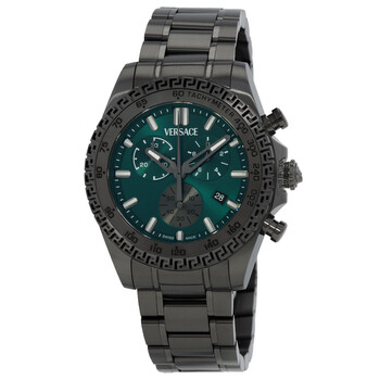Versace Chronograph Quartz Green Dial Men's Watch VEZ900121