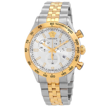 Versace V-Chrono Chronograph Quartz White Dial Men's Watch