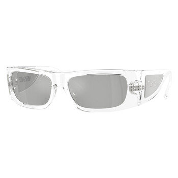 Clear Mirror Silver Wrap Men's Sunglasses VE4481 148/8V 54