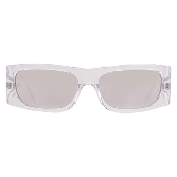 Clear Mirror Silver Wrap Men's Sunglasses VE4482 148/8V 57