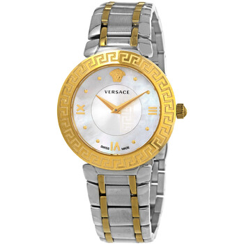 Versace Daphnis Quartz Mother of Pearl Dial Ladies Watch