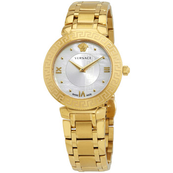 【国内即納】VERSACE PALAZZO EMPIRE VECQ00718 Versace Palazzo Quartz Rose Dial Ladies Watch VECQ00718