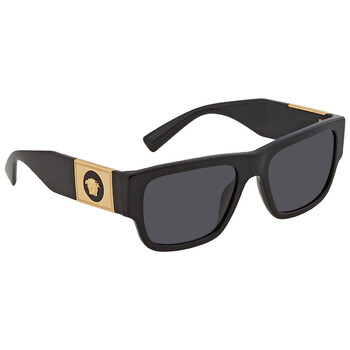 Dark Gray Rectangular Men's Sunglasses VE4406 GB1/87 56