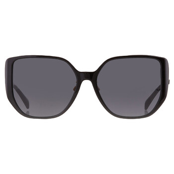 Salvatore Ferragamo SF1102S Black Oversized Square Sunglasses – Brand New Ferragamo Dark Grey Cat Eye Ladies Sunglasses SF1102S 001 58  main image 3