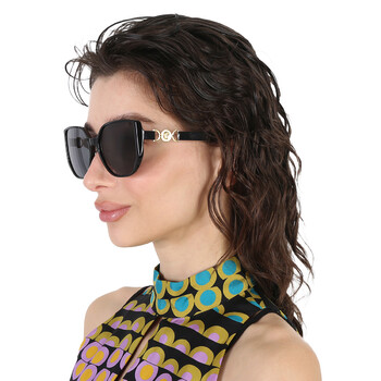 Dark Grey Butterfly Ladies Sunglasses VE4449D GB1/87 58