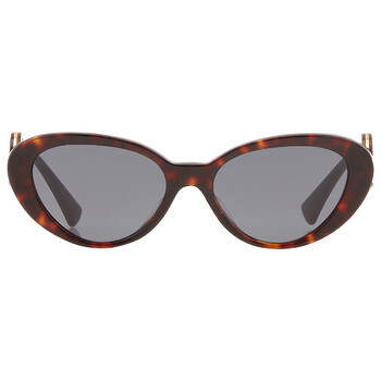 Versace Dark Grey Cat Eye Ladies Sunglasses VE4433U 538387 54 