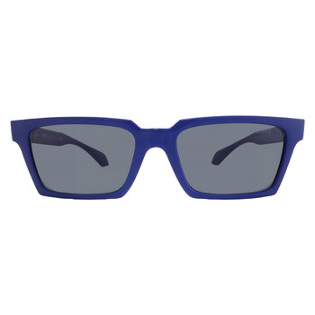 Versace Polarized Grey Browline Men's Sunglasses VE4468U 545081 53