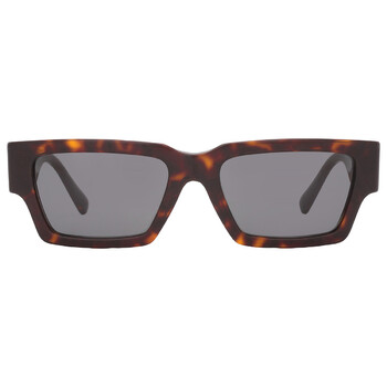 Versace Dark Grey Rectangular Men's Sunglasses VE4464 545787 52