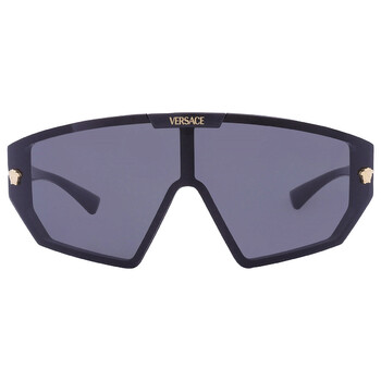 Dark Grey Shield Unisex Sunglasses VE4461 GB1/87 47
