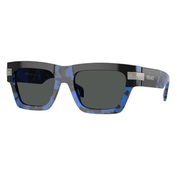 Versace Dark Grey Rectangular Men's Sunglasses VE4464 545687 55
