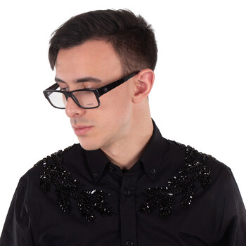 Demo Rectangular Men's Eyeglasses VE3342 GB1 55