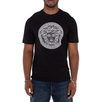 Versace Milano Stamp Long-Sleeve Cotton T-Shirt, Size Small