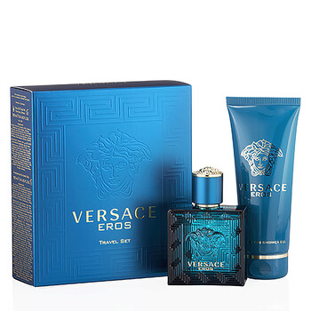 VERSACE メンズ香水セット VERSACE POUR HOMME | Gift Set 3 Pc: 3.4 Oz & 0.3 Oz Eau De