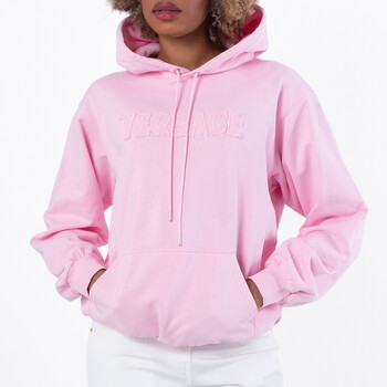 Fringed Embroidered Logo Hoodie 1018982-1A13617-95 PASTEL PINK