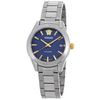 Versace Greca Urban Quartz Blue Dial Men display picture 3