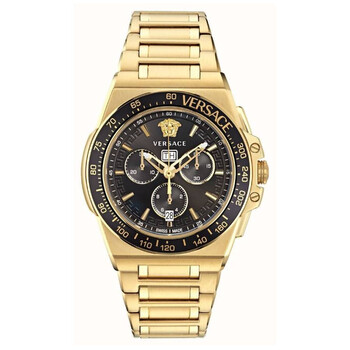 Versace Greca Extreme Chronograph Quartz Black Dial Men's Watch