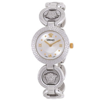 Greca Jewel Quartz Silver Dial Ladies Watch VEWCA0124