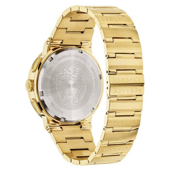 Greca Logo Chronograph Quartz Black Dial Men's Watch VEZ900421