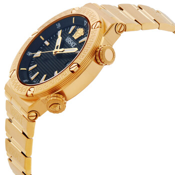 Greca Logo Quartz Black Dial Men's Watch VE8G00624