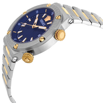 Greca Logo Quartz Blue Dial Men's Watch VE8G00424