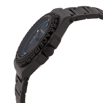 Greca Reaction Quartz Black Dial Men's Watch VE3I00622