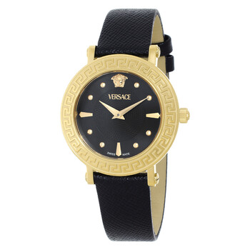 Greca Sphere Quartz Black Dial Ladies Watch VE9C00224