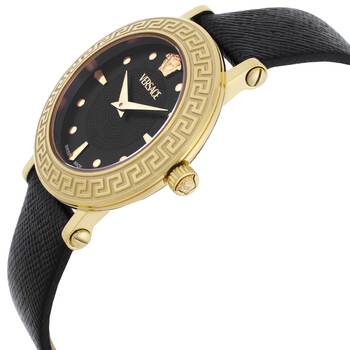 Greca Sphere Quartz Black Dial Ladies Watch VE9C00224