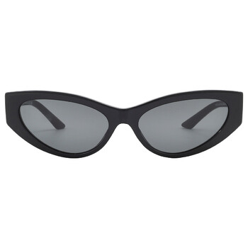 FENDI キャットアイフレムサンクラス FE40135I 39E Fendi Shiny Light Brown Shield Ladies Sunglasses FE40135I