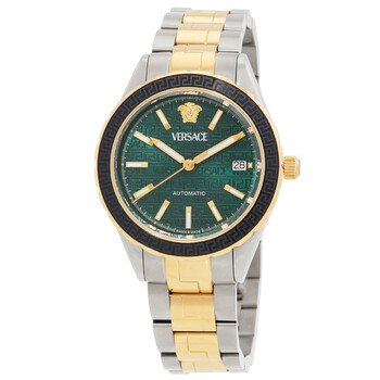 VERSACE★HELLENYIUM LADY レディース腕時計 VE2S00422 Versace Hellenyium Quartz Green Dial Ladies Watch VE2S00422