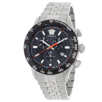 Versace Chrono X Quartz Blue Dial Men display picture 3