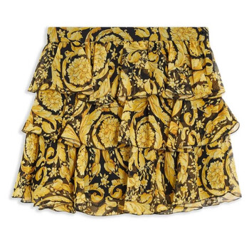 Versace Kids Barocco Print Skirt 1016332-1A10105-5B000