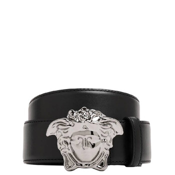 Versace La Medusa Buckle Leather Belt, Size 90 DCU4140-DVTP1-1B00E