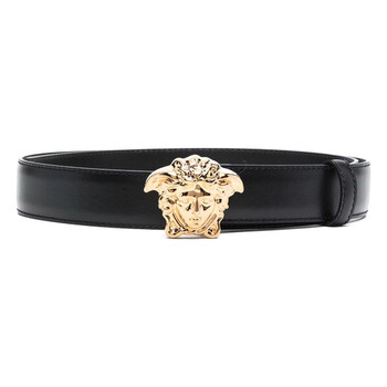 Versace La Medusa Leather Belt, Size 100 cm DCU4747-DVTP1-KVO41