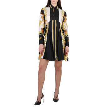 Versace Ladies Baroque Print Silk Shirt Dress, Brand Size 36 (US Size 2)  1000933-1A01117-5B070 - Clothing - Jomashop