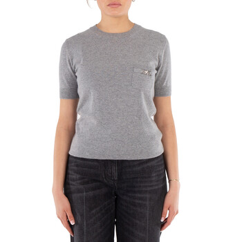 Medusa 95 Cashmere-Blend Knit T-Shirt 1016099-1A11287-CONCRETE MELANGE
