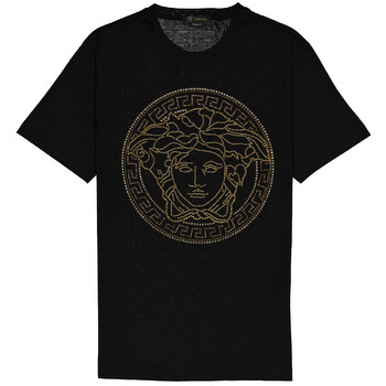 Versace Medusa Crystal-Embellished T-Shirt, Size XX-Large