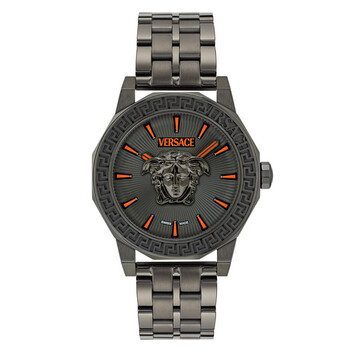 Medusa Deco Quartz Grey Dial Men's Watch VE9I00524